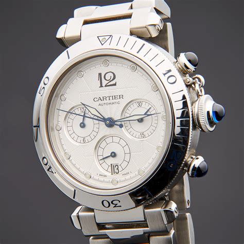 pre owned cartier pasha watches|cartier pasha 42mm chronograph.